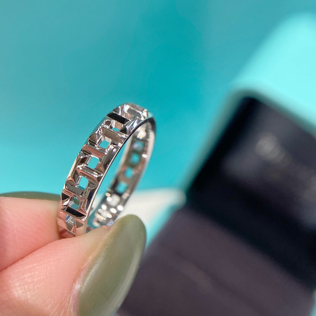 TIFFANY T TRUE 3.5MM SILVER RING