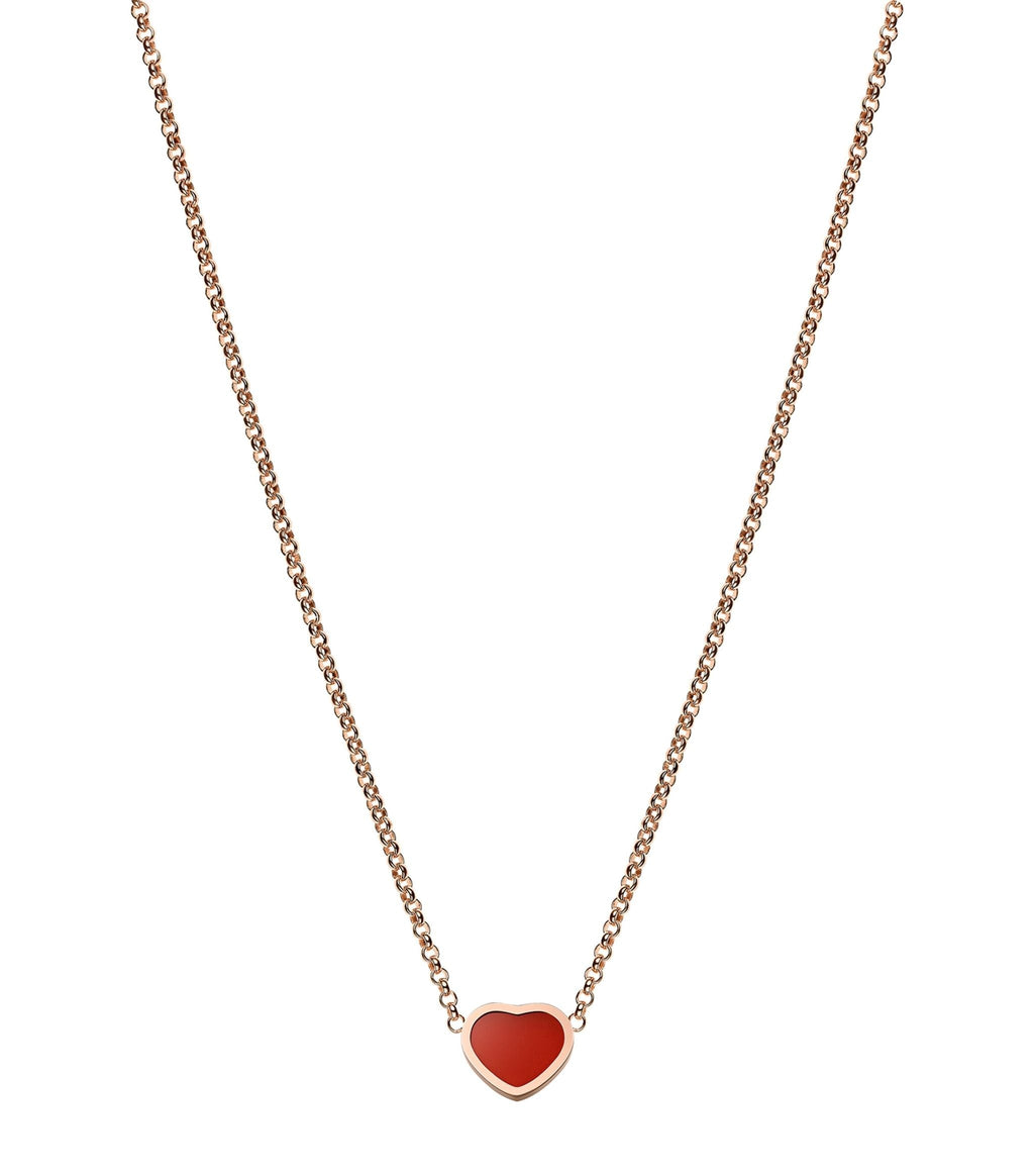 CHOPARD HEART PEDANT CARNELIAN NECKLACE