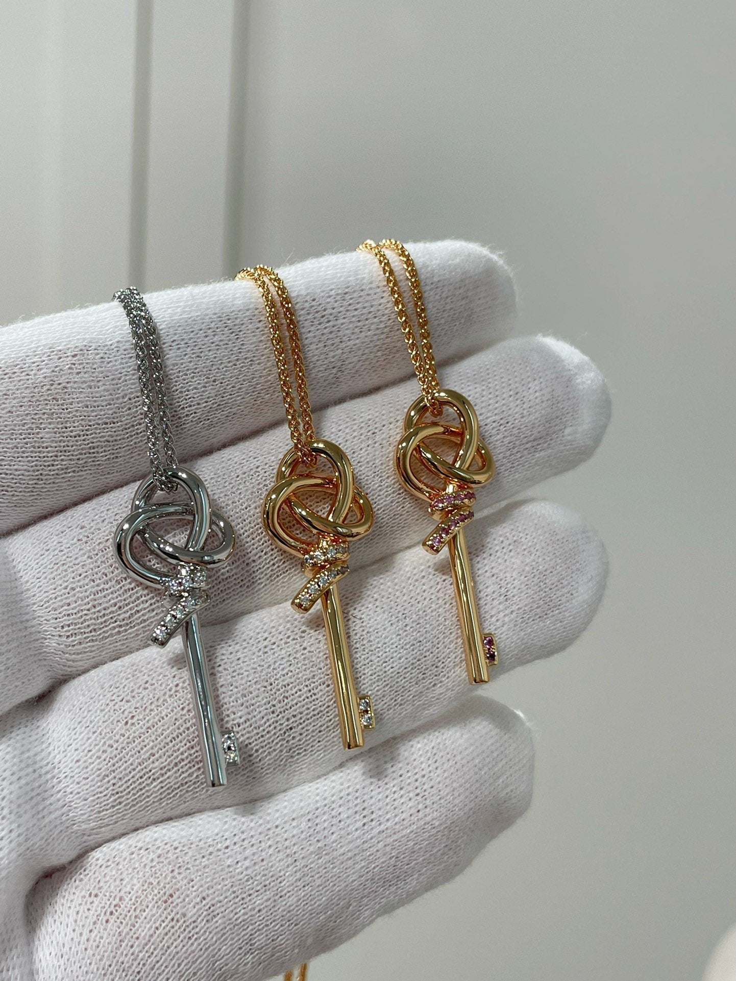 TIFFANY tiffan key woven necklace