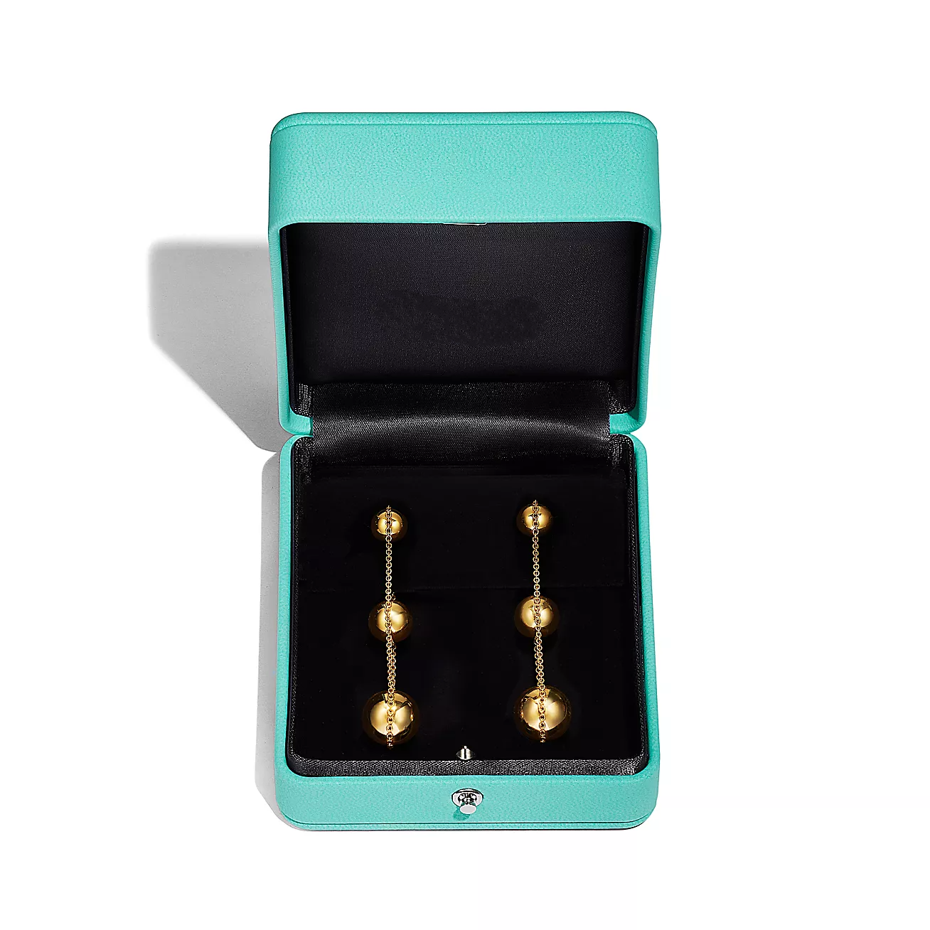 TIFFANY TRIPLE DROP GOLD EARRINGS