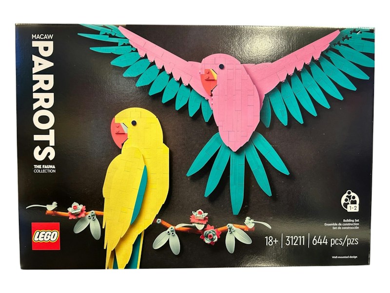 LEGO Art The Fauna Collection Macaw Parrots Set 31211