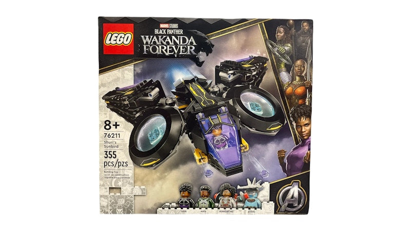 LEGO Marvel Studios Black Panther Wakanda Forever Shuri's Sunbird Set 76211