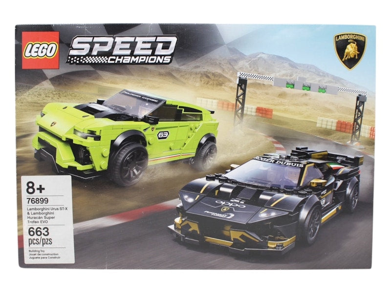 LEGO Speed Champions Lamborghini Urus ST-X & Lamborghini Huracán Super Trofeo EVO Set 76899