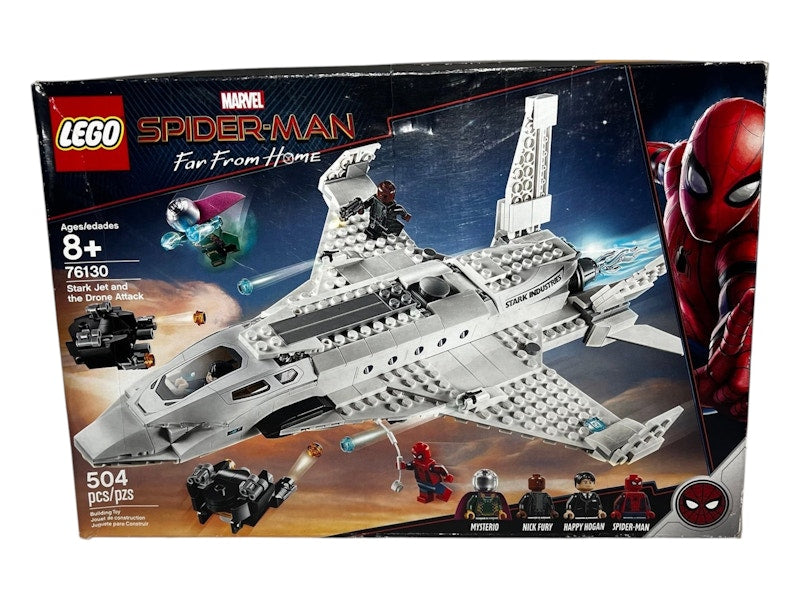 LEGO Spiderman Stark Jet and the Drone Attack Set 76130