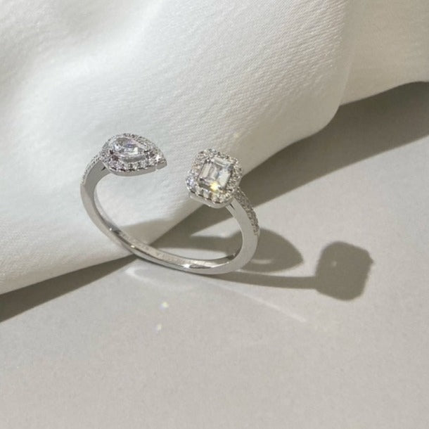 MESSIKA MY TWIN TOI & MOI SILVER DIAMOND RING