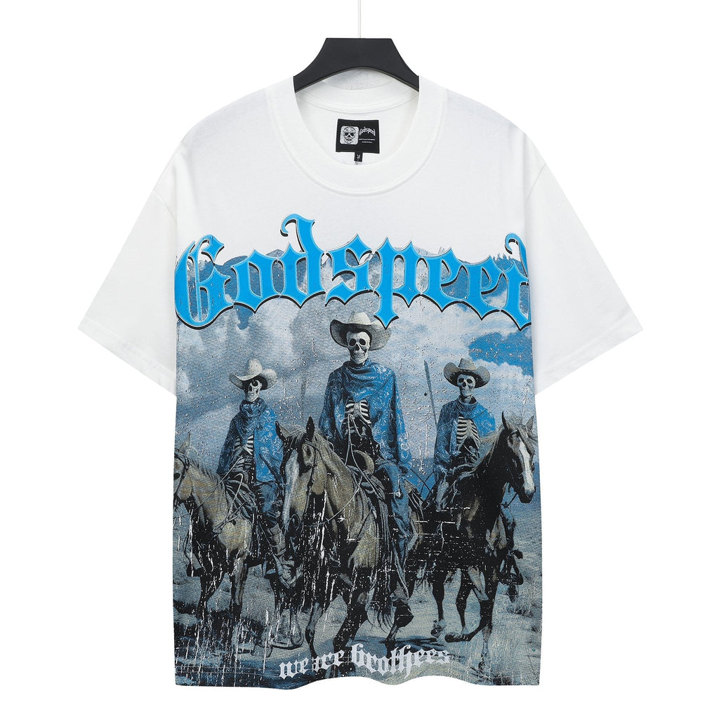 Godspeed Cowboy Skeleton Graphic T-Shirt — hero