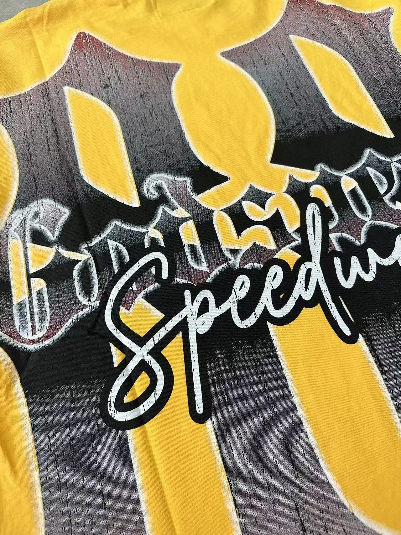 Godspeed Motorcycle Graphic T-Shirt — detail