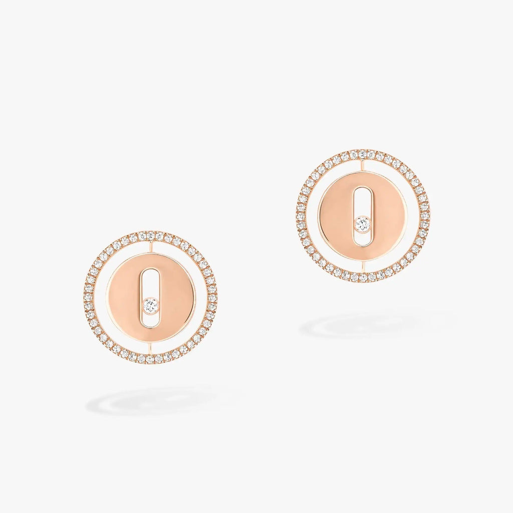 MESSIKA PUCES LUCKY MOVE DIAMOND EARRINGS
