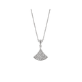 BVLGARI DREAM NECKLACE SILVER FULL DIAMOND