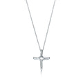 TIFFANY CROSS NECKLACE STERLING SILVER MATERIAL
