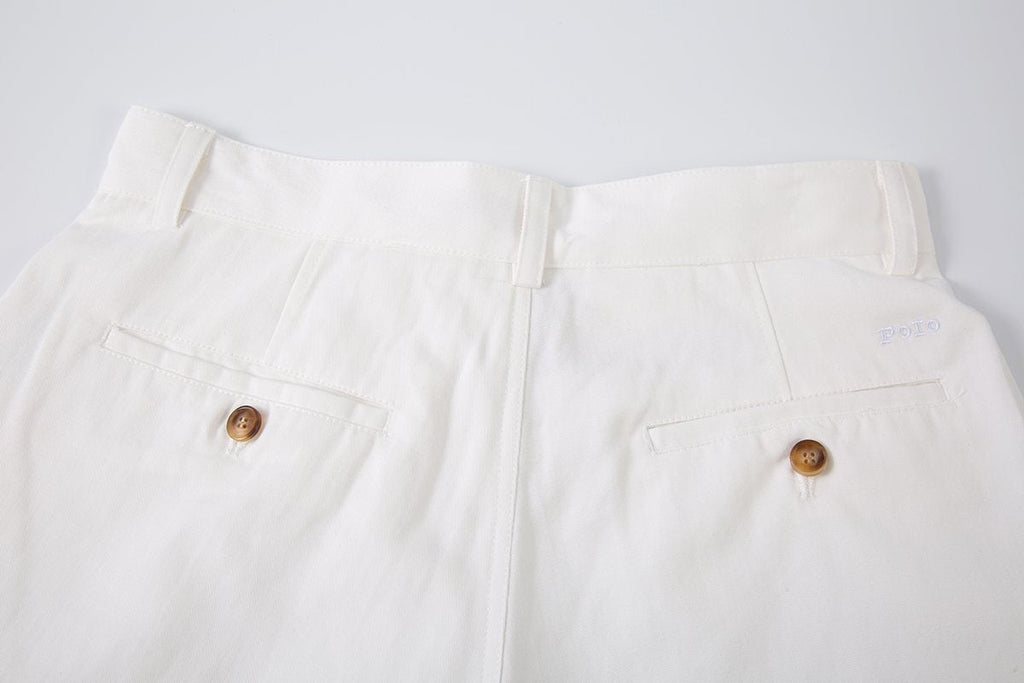Test2-Ralph Lauren Women's Cotton A-Line Tailored Shorts — detail
