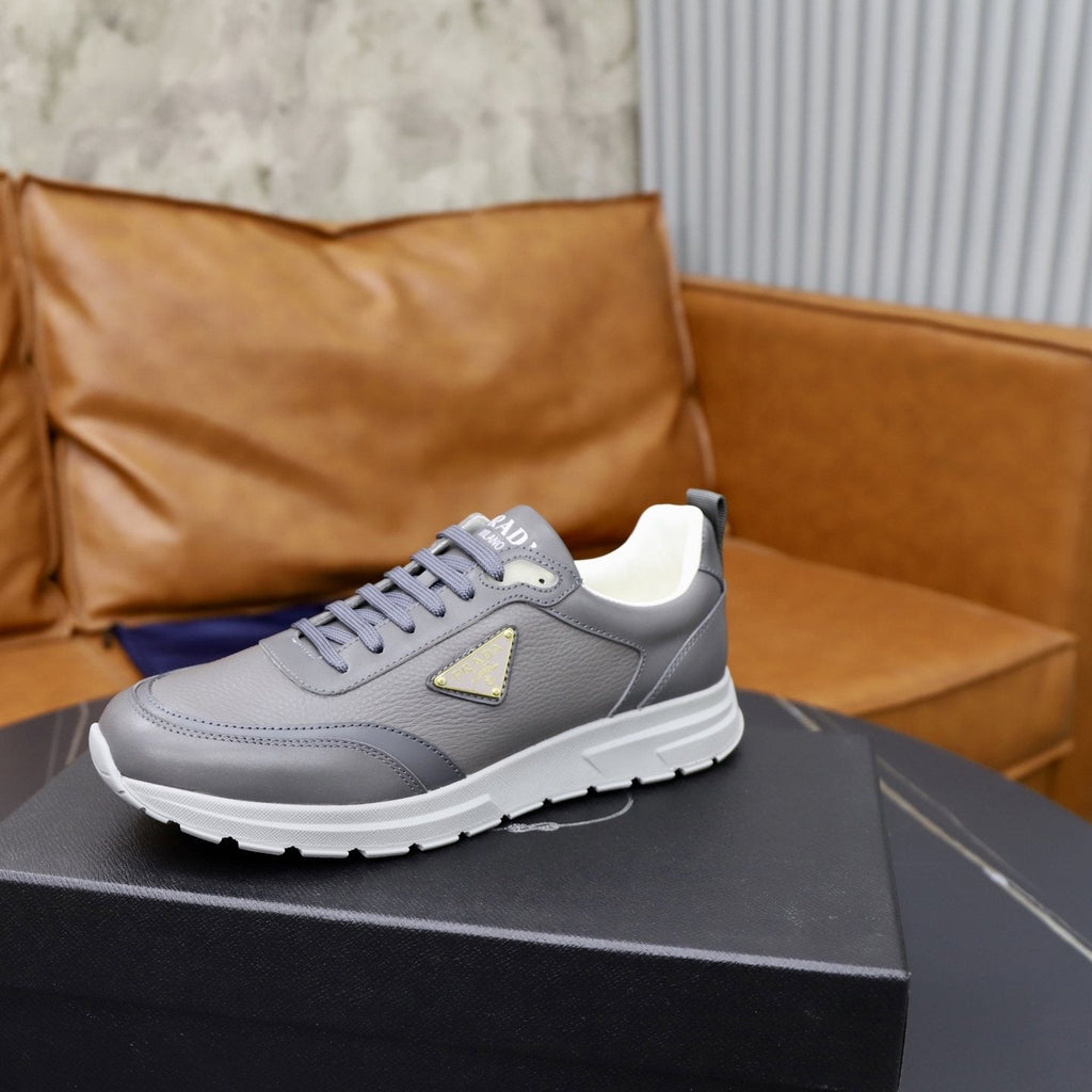 Prada Men's Paneled Lace-Up Sneakers — side