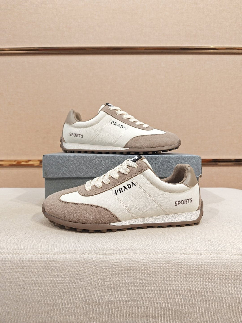 Prada Paneled Low-Top Sneakers — side