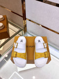 Louis Vuitton Double-Strap Slide Sandals — hero