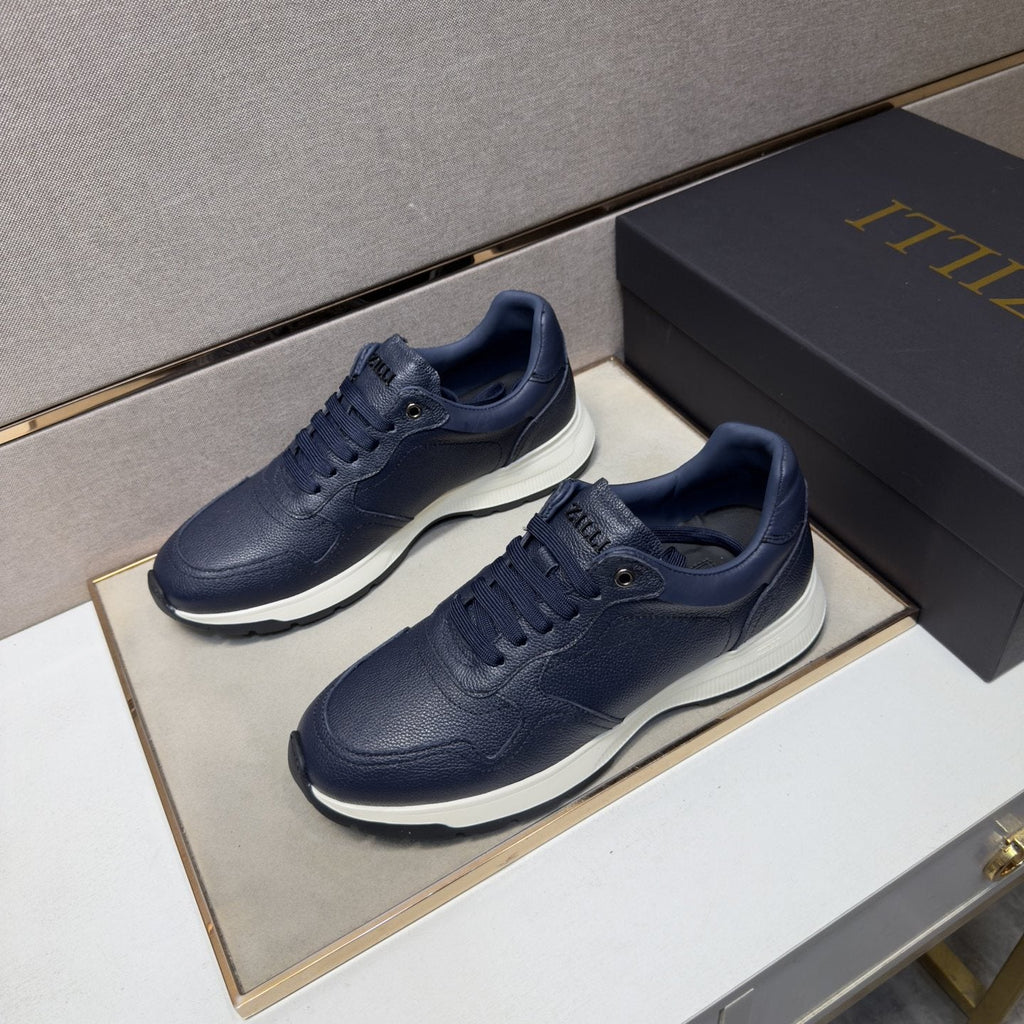 ZILLI Panel-Detail Lace-Up Sneakers — front