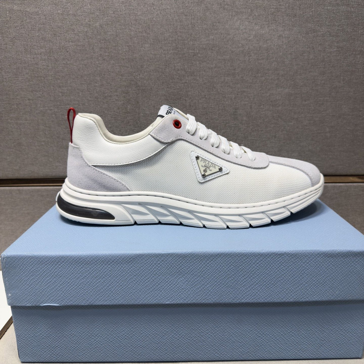 Prada Paneled Low-Top Sneakers — side