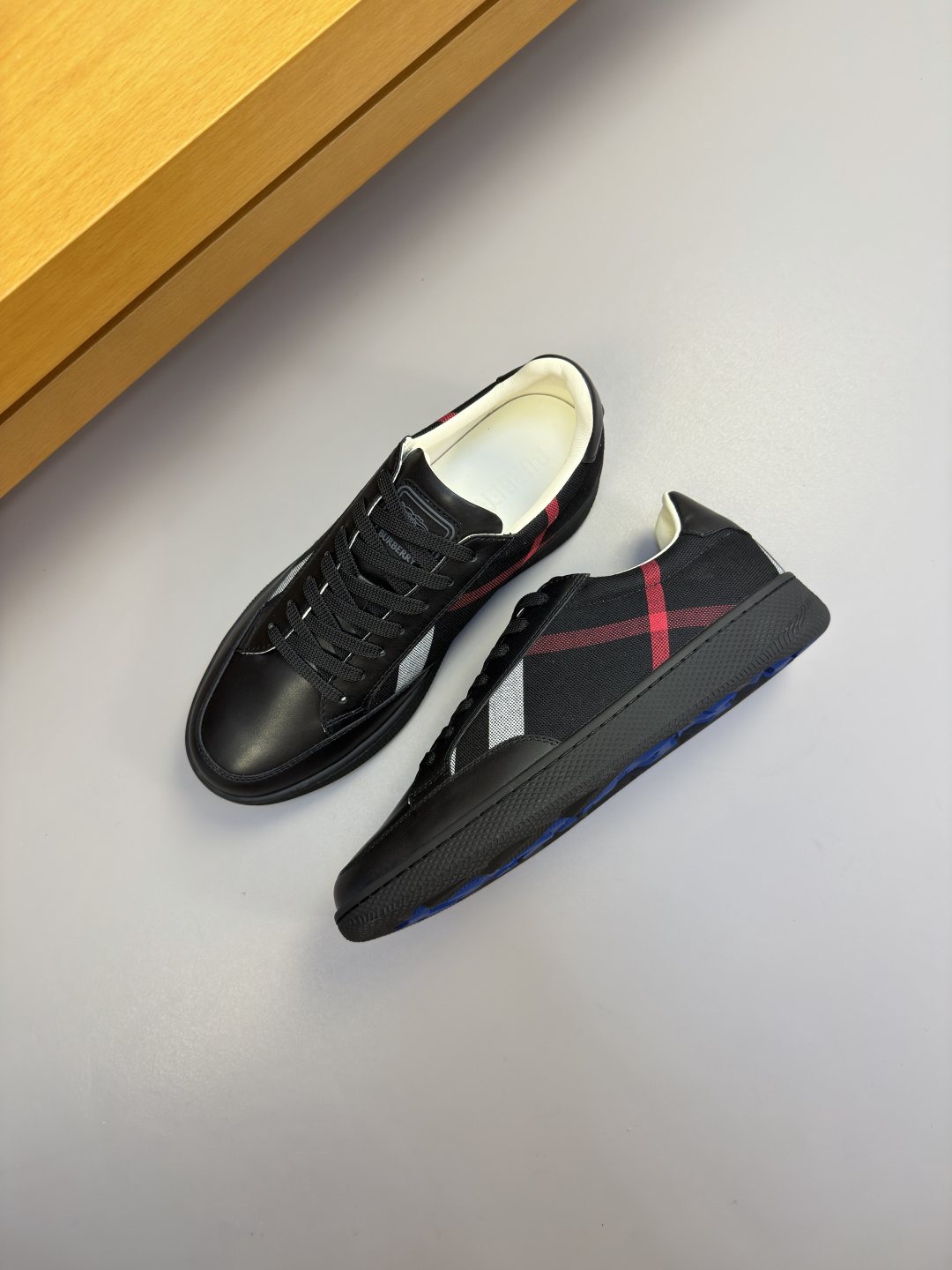 Burberry Paneled Low-Top Sneakers — front
